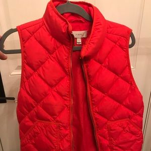 J. Crew quilted puffer vest